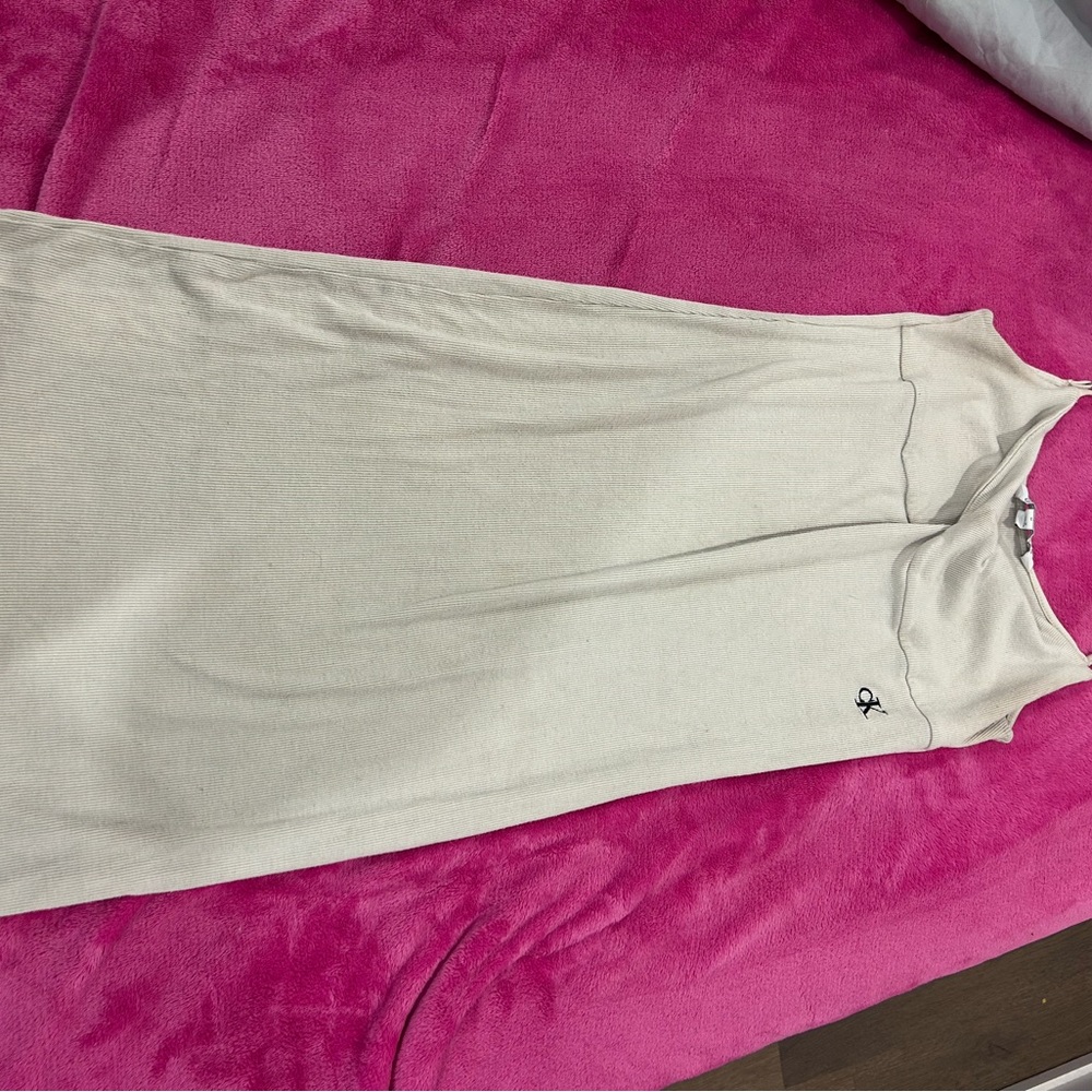 Calvin Klein Jeans Ribbed Cream Top